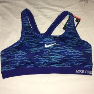 Blue Nike Sports Bra
